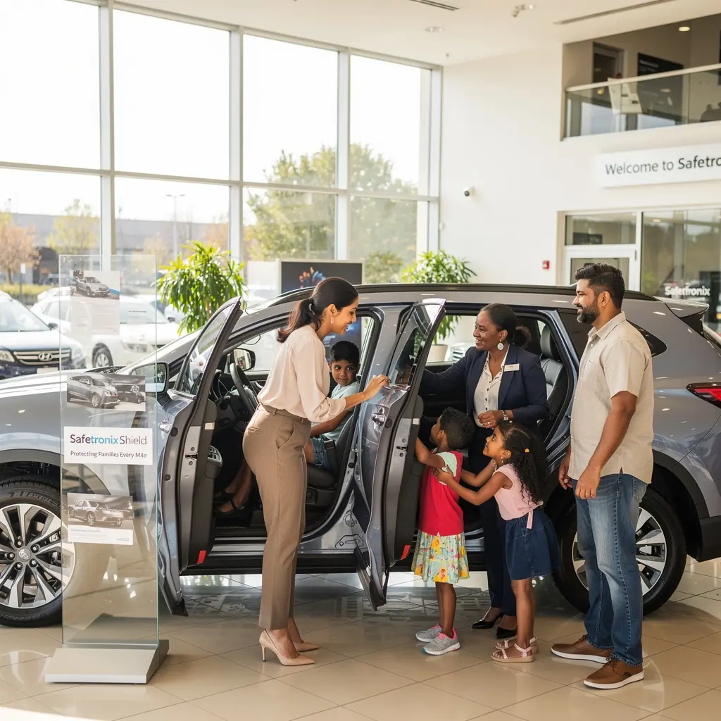 Kierowca zadowolony z ochrony ubezpieczeniowej podczas jazdy